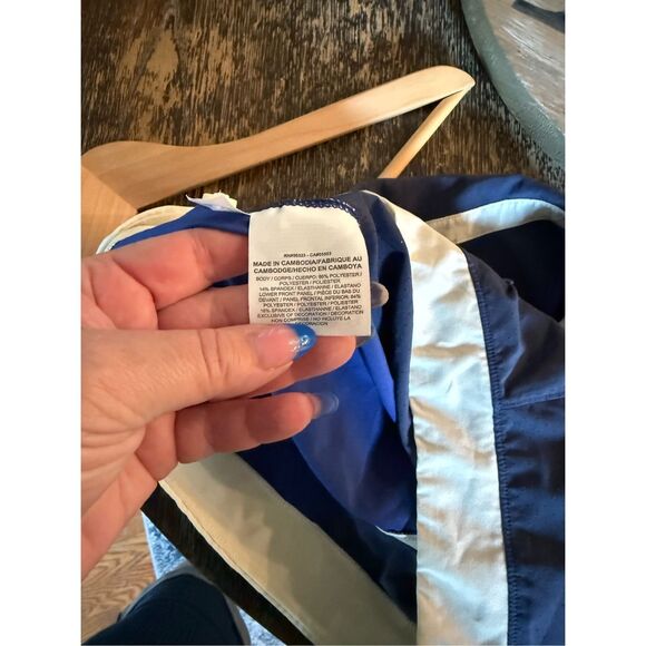 Nike Dri-Fit Blue Mesh/ Perforated Collated Racer Back Tennis Top sz S EUC - Picture 8 of 8